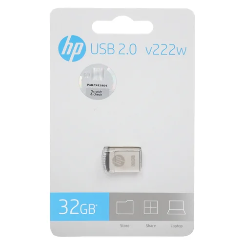 HP V222W USB2.0 Flash Memory - 32GB نقره ای (گارانتی سورین)