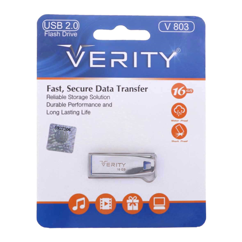 Verity V803 USB2.0 Flash Memory-16GB (گارانتی آسان سرویس)