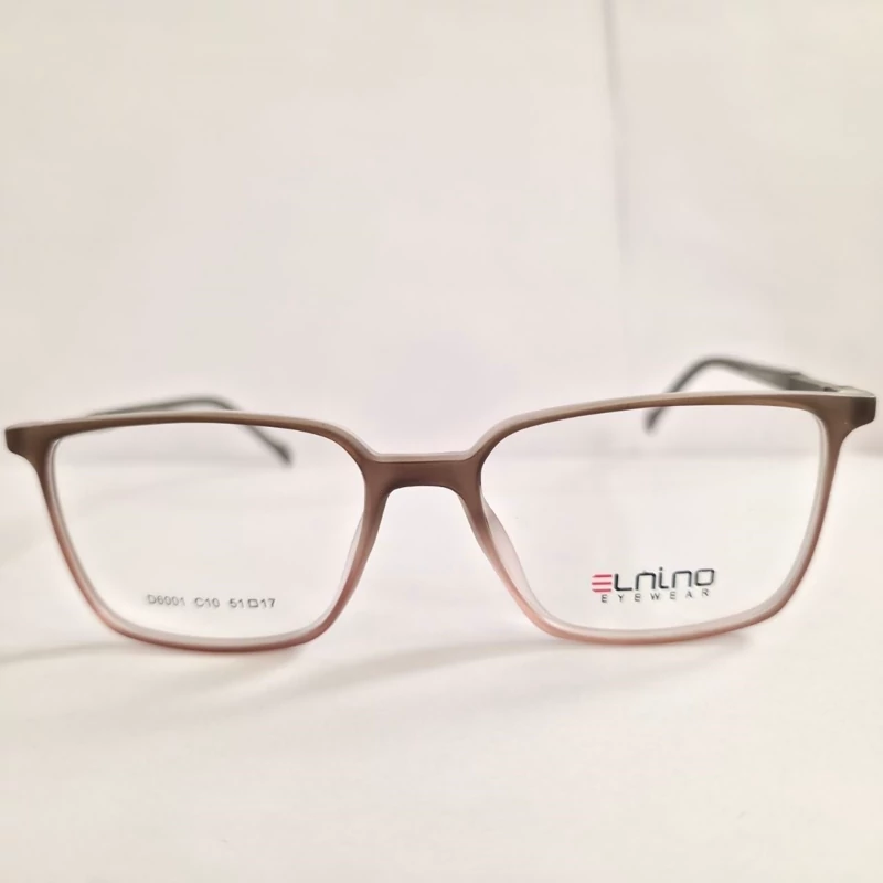 عینک طبی النینو مدل D6001 قهوه ای طوسی